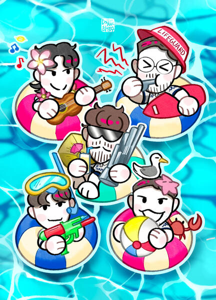 Team BDS Sticker Book Cover 2024